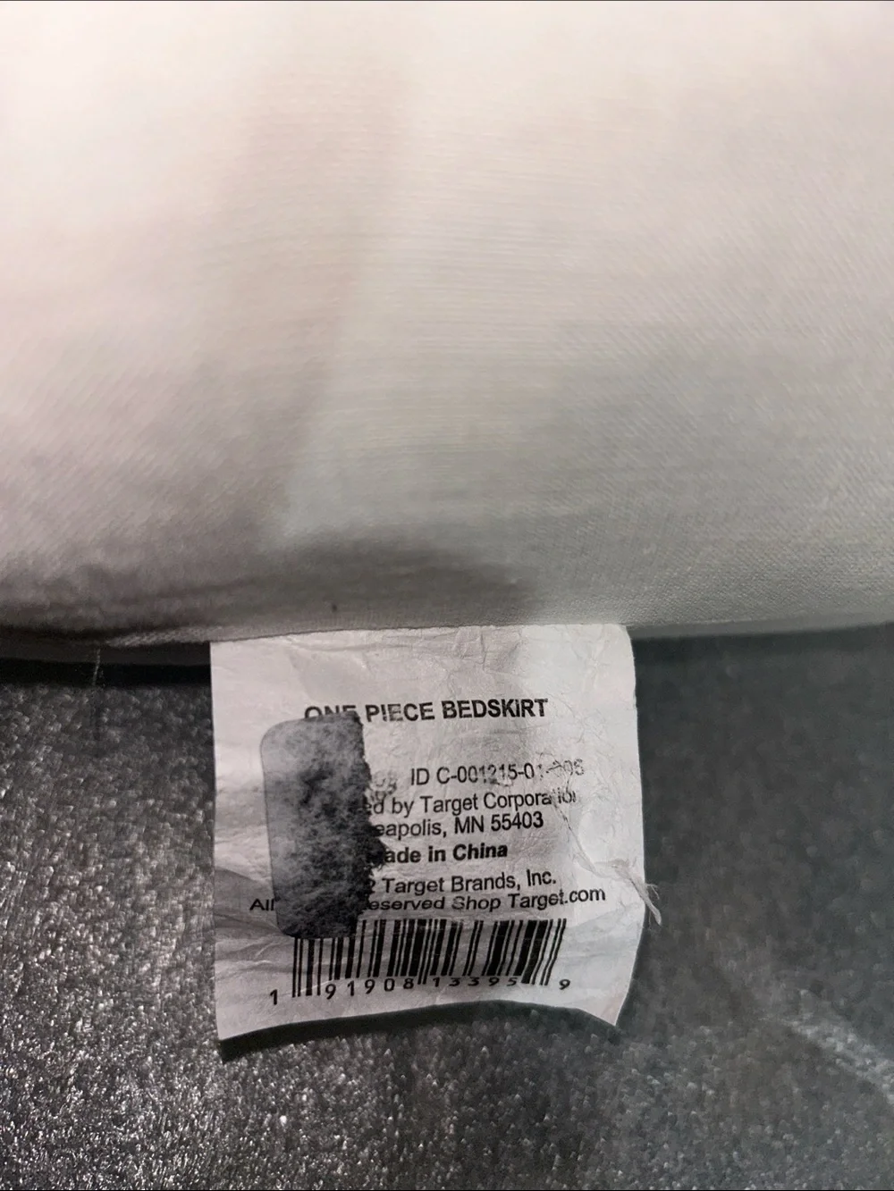 Casaluna King Fresh White Linen Blend Tailored Bed Skirt - Clean Box Pleat